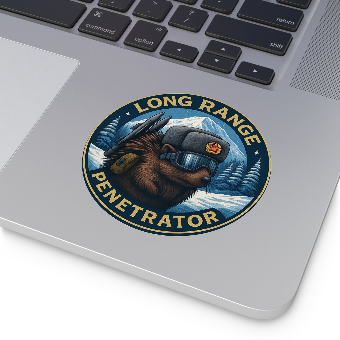 Adventure-Themed Vinyl Stickers, Long Range Penetrator, Fun Decor, Gift for Outdoorsy Friends, Ideal for Laptops, Water Bottles, Car Bumpers