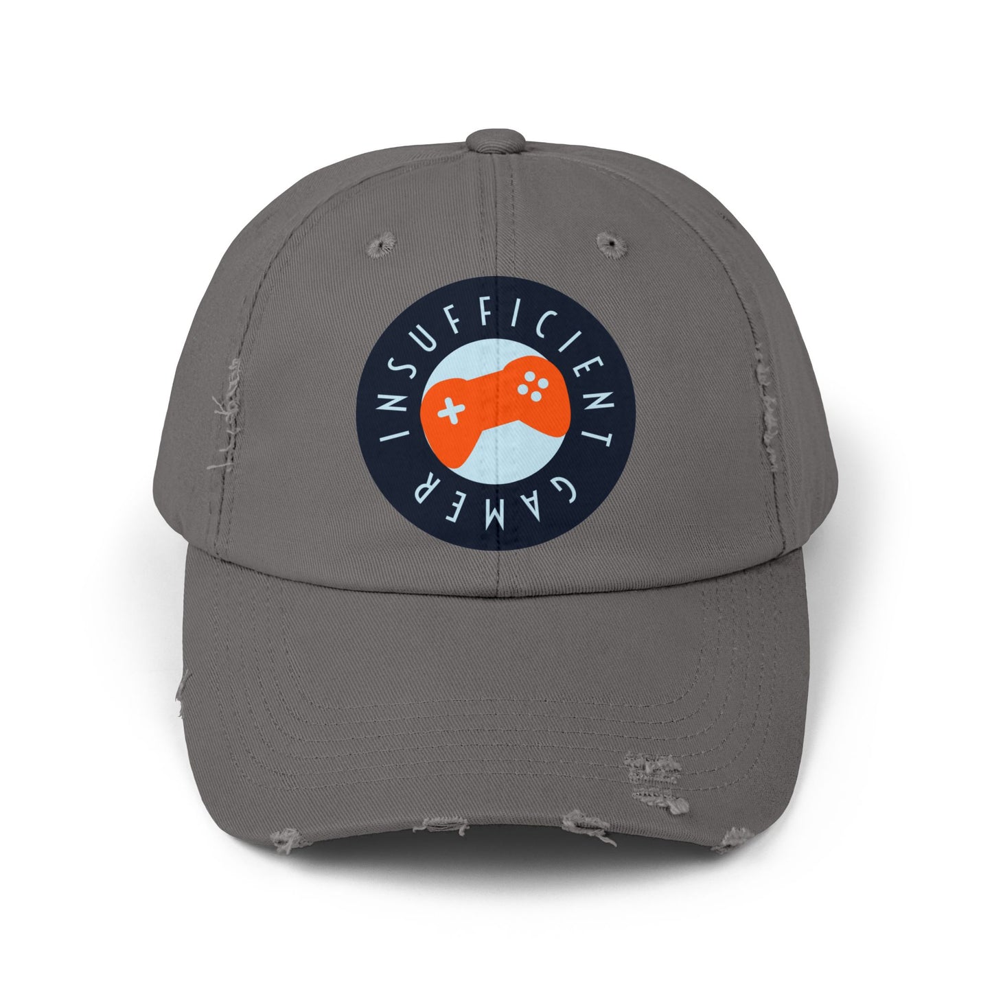 Gaming-Inspired Unisex Distressed Cap, Casual Hat for Gamers, Gift for Video Game Lovers, Birthday Present, Trendy Accessories