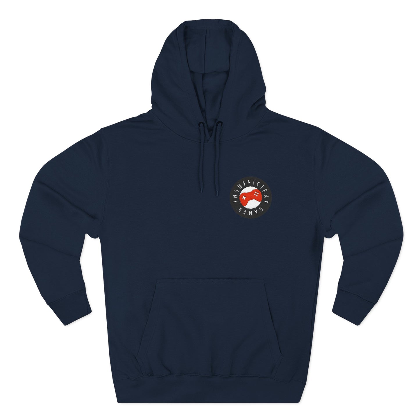 Fleece Hoodie - Insufficient Gamer Front Embordered Design
