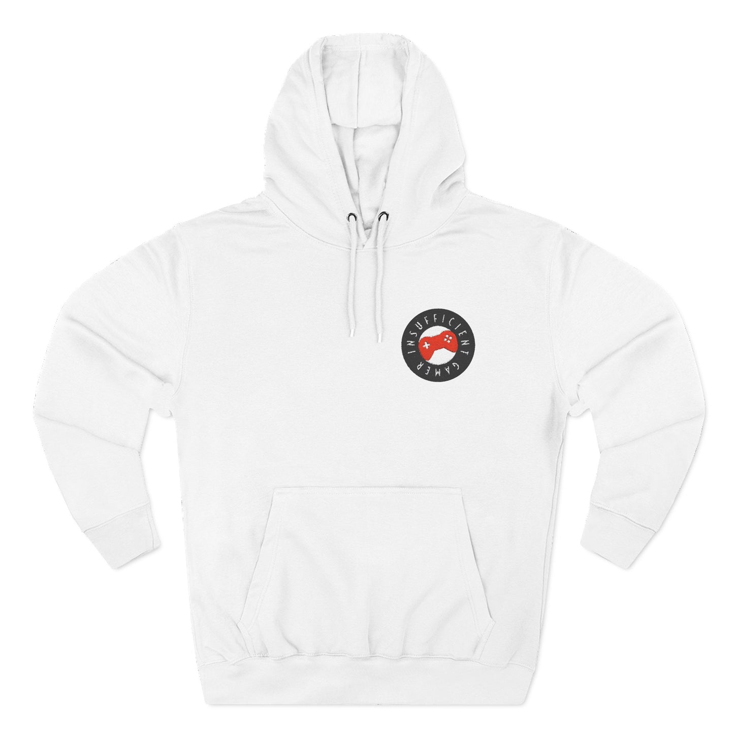 Fleece Hoodie - Insufficient Gamer Front Embordered Design