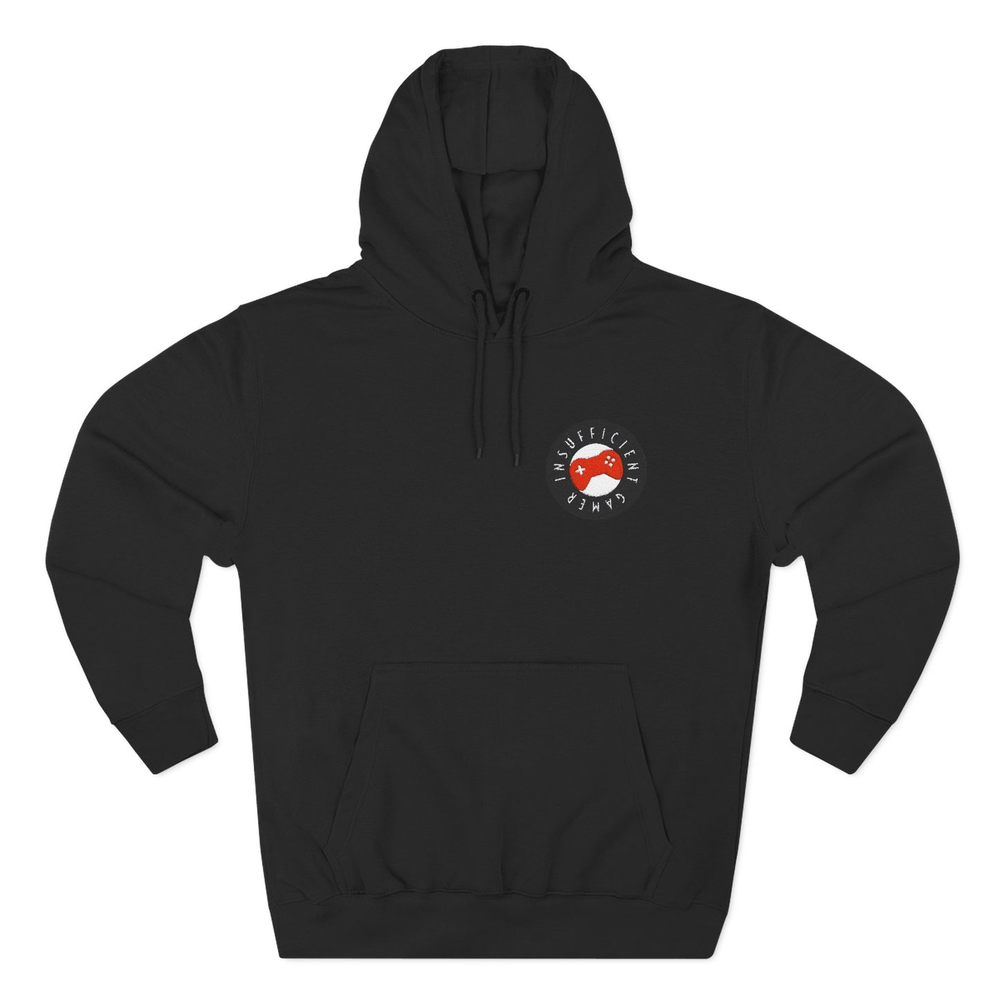 Fleece Hoodie - Insufficient Gamer Front Embordered Design