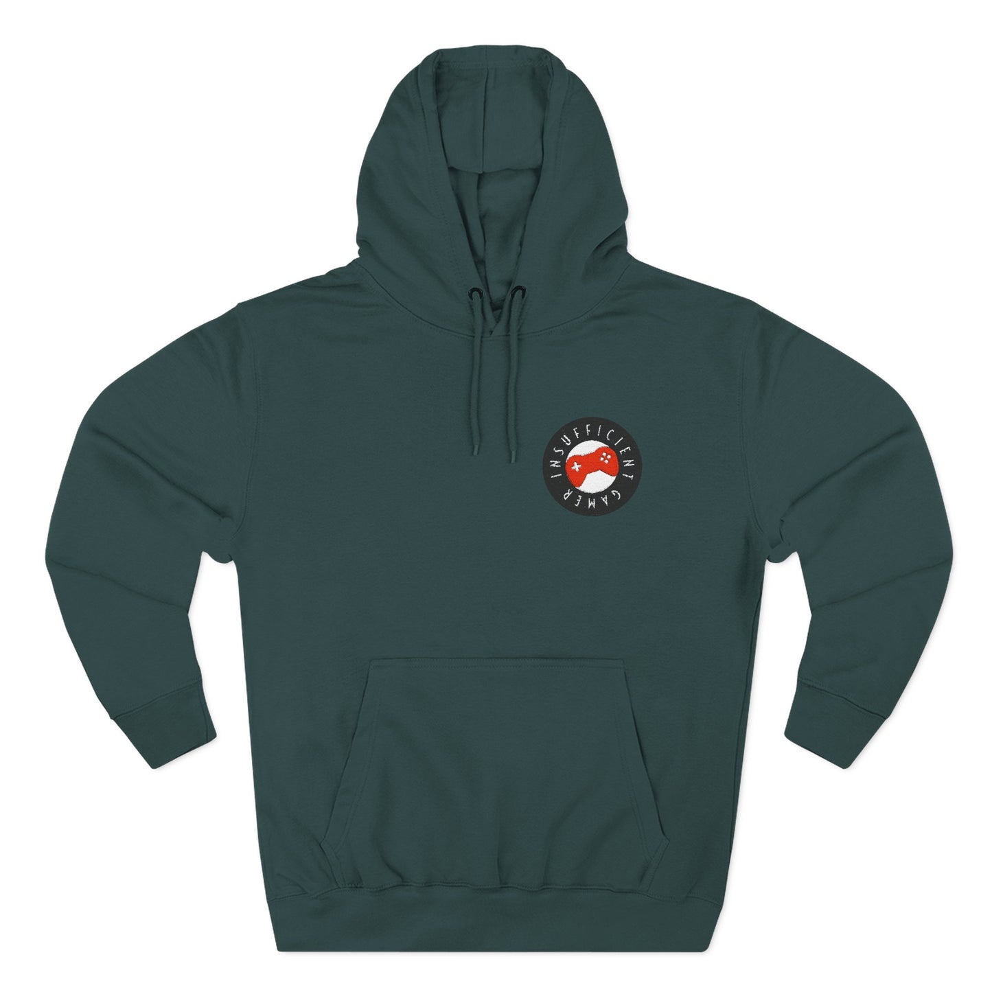 Fleece Hoodie - Insufficient Gamer Front Embordered Design