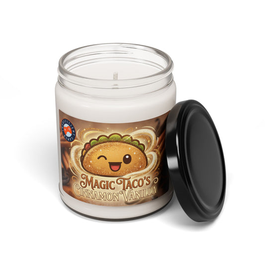 Magic Taco Cinnamon Vanilla Candle, Soy Candle, 9oz