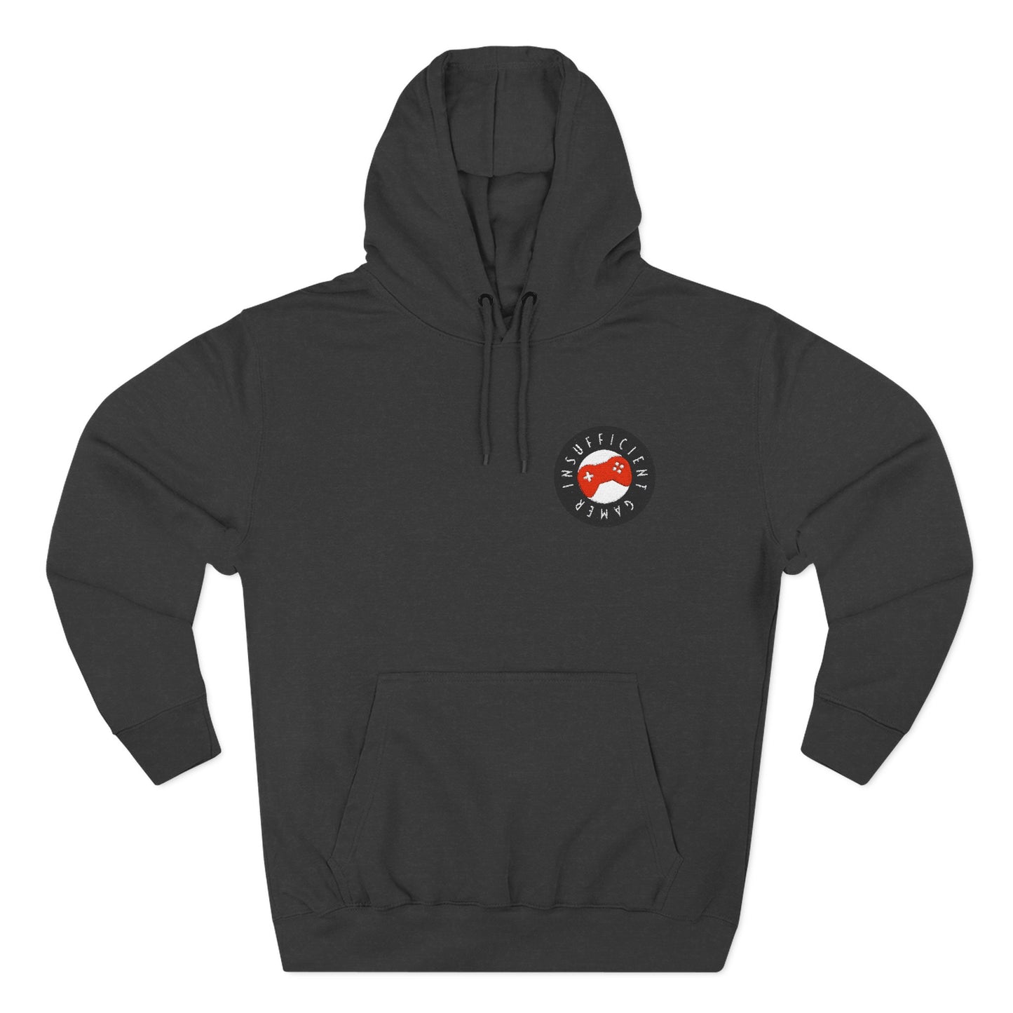 Fleece Hoodie - Insufficient Gamer Front Embordered Design