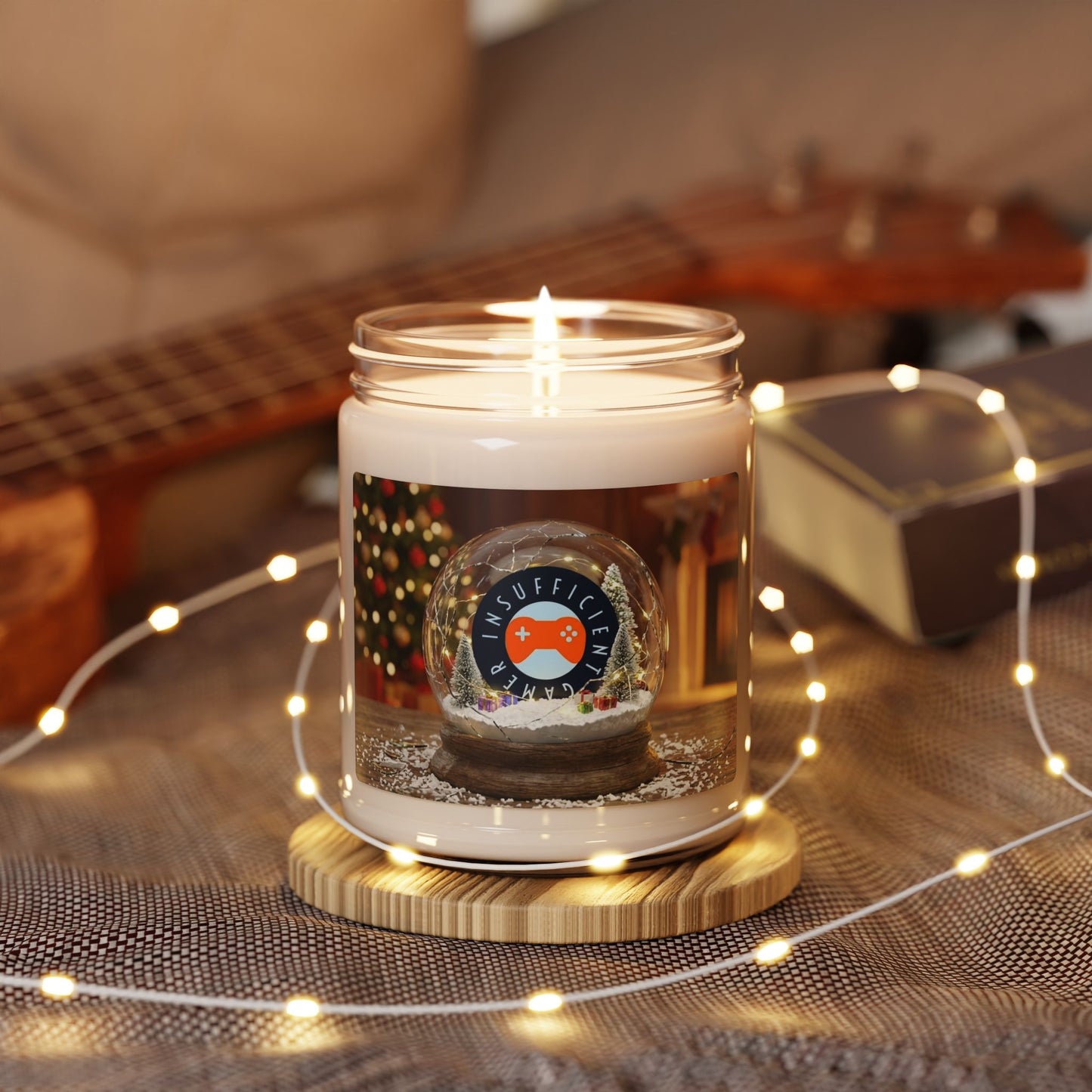 Insufficient Gamer Christmas Warmth Scent Candle 9oz Soy Candle | Holiday Christmas Decor