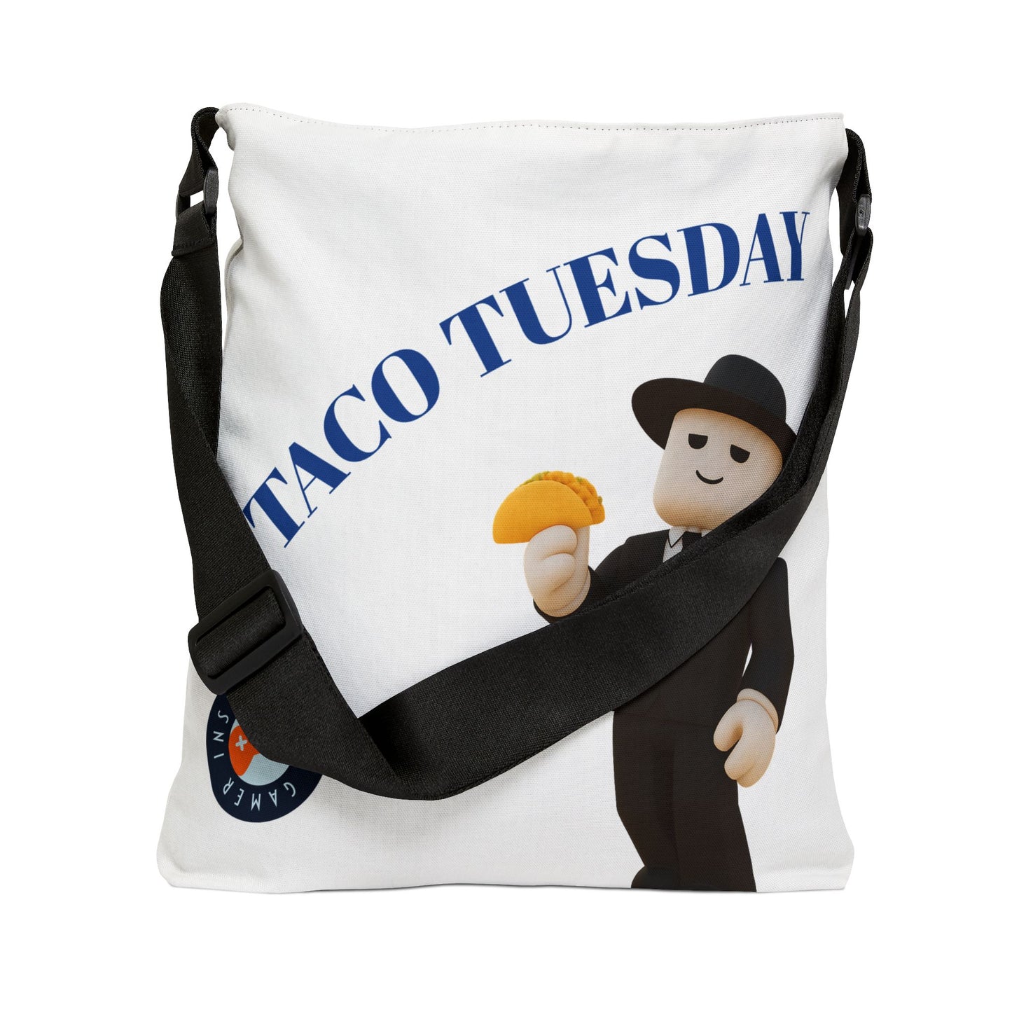 Insufficient Gamer Magic Taco Adjustable Tote Bag, Fun Carryall for Taco Lovers