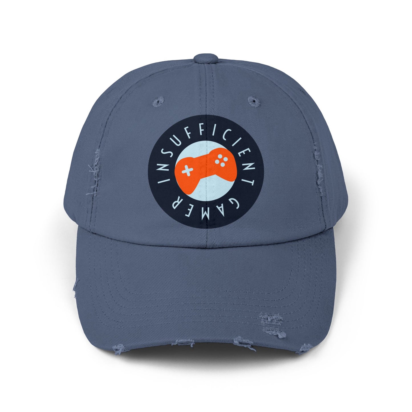 Gaming-Inspired Unisex Distressed Cap, Casual Hat for Gamers, Gift for Video Game Lovers, Birthday Present, Trendy Accessories