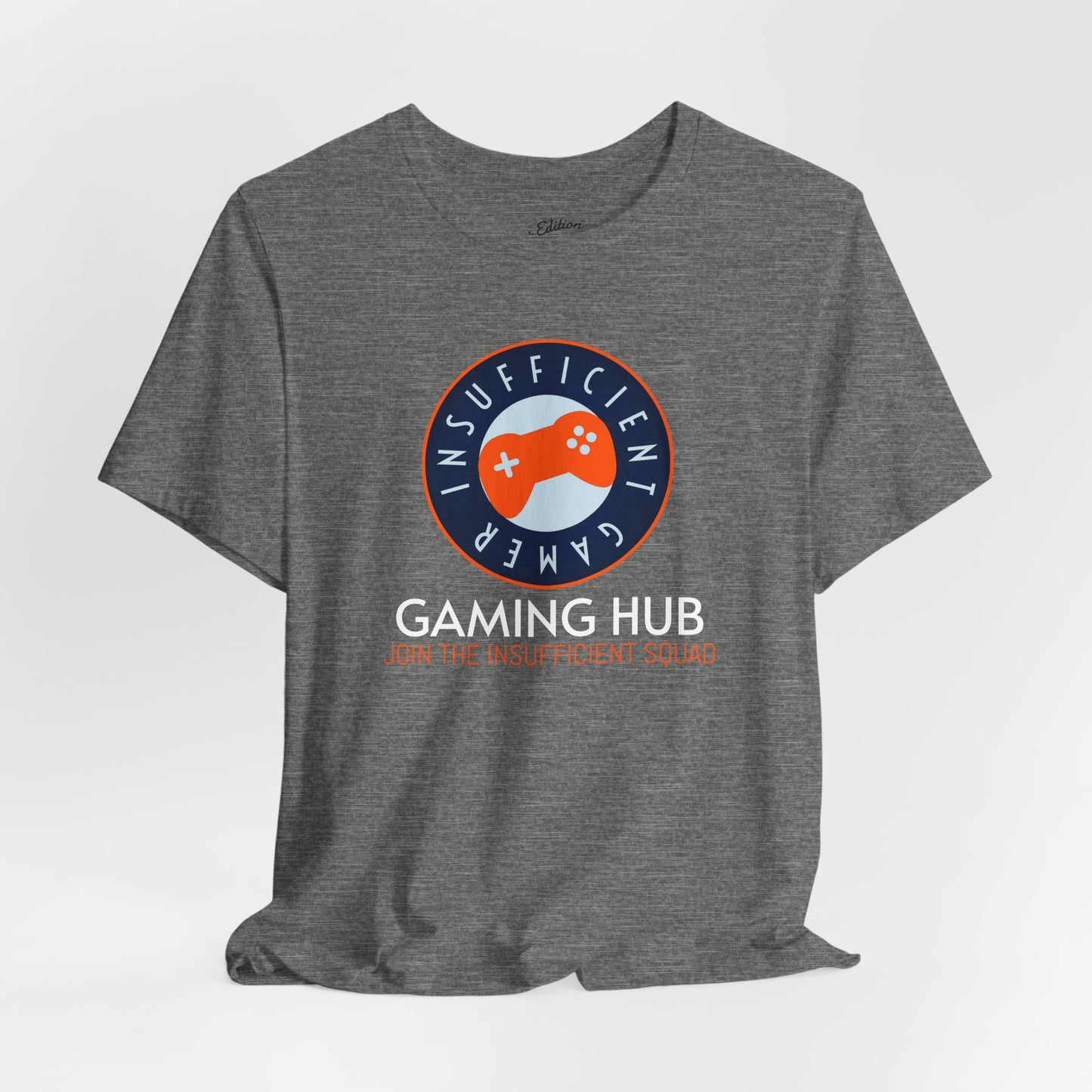 Insufficient Gamer badge Gaming Hub Tee | Video Game Logo T-Shirt