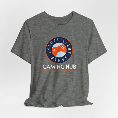 Insufficient Gamer badge Gaming Hub Tee | Video Game Logo T-Shirt