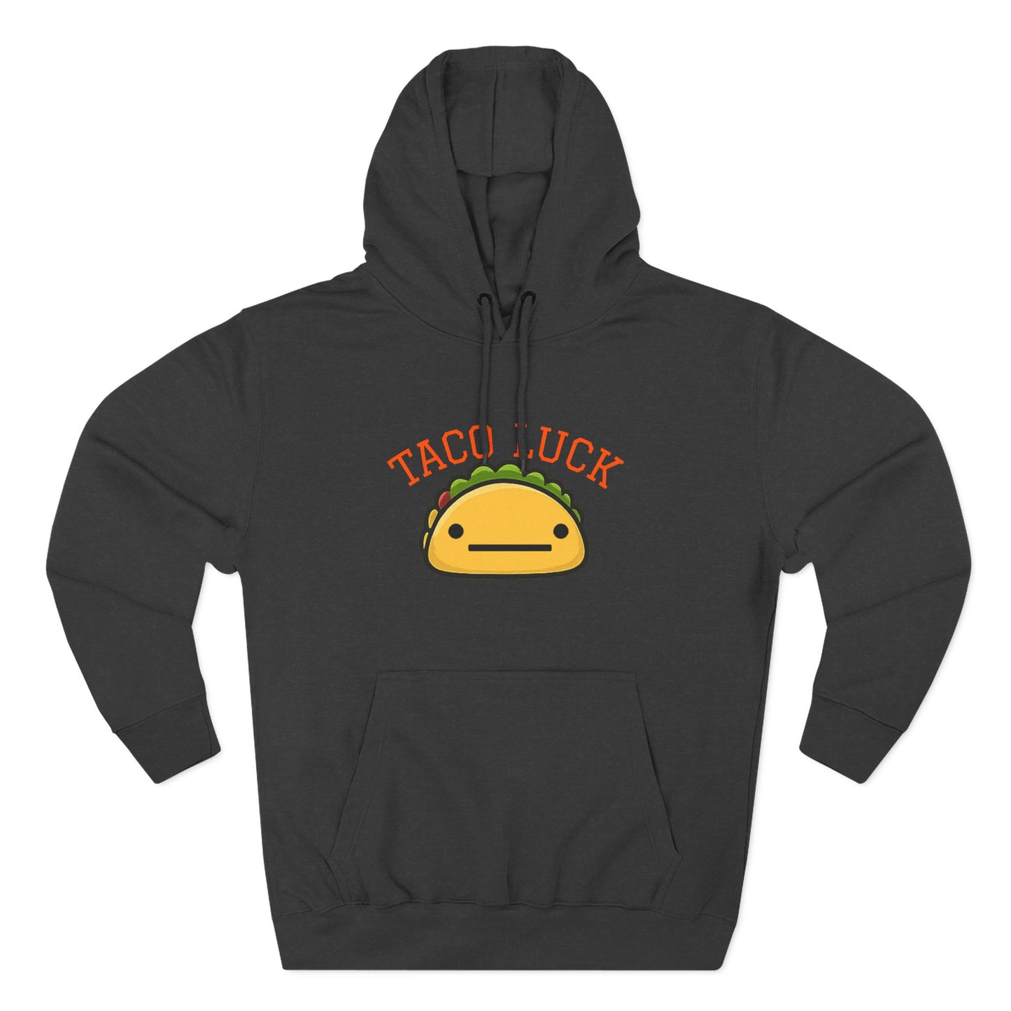Taco Luck taco illustration Hoodie, cute food graphic, kawaii taco design