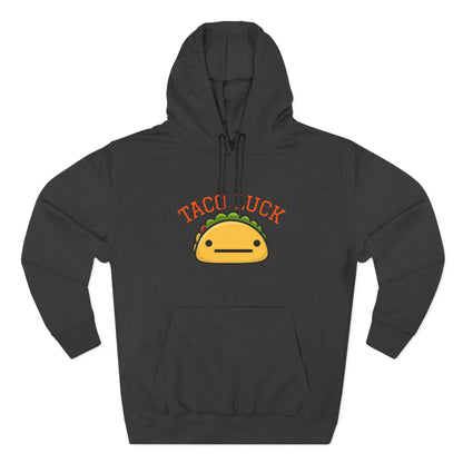 Taco Luck taco illustration Hoodie, cute food graphic, kawaii taco design
