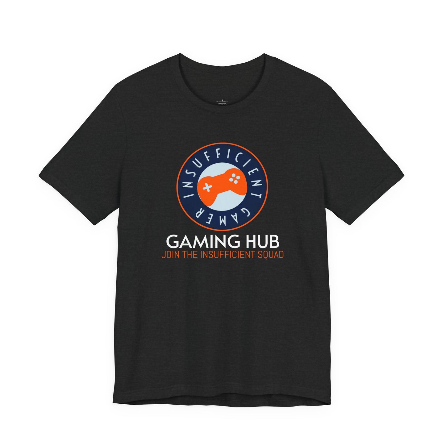 Insufficient Gamer badge Gaming Hub Tee | Video Game Logo T-Shirt