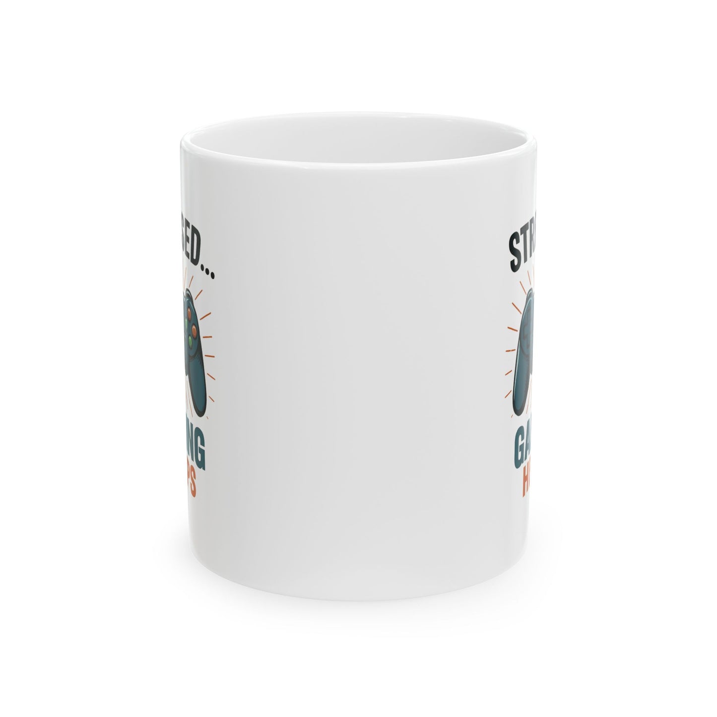 Stressed Gaming Mug - Perfect for Coffee Lovers, Gift for Friends, Birthday Mug, Office Desk Accessory, Humor Gift