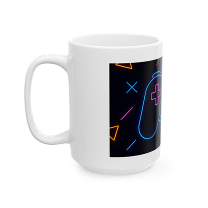 Neon Gamer Ceramic Mug