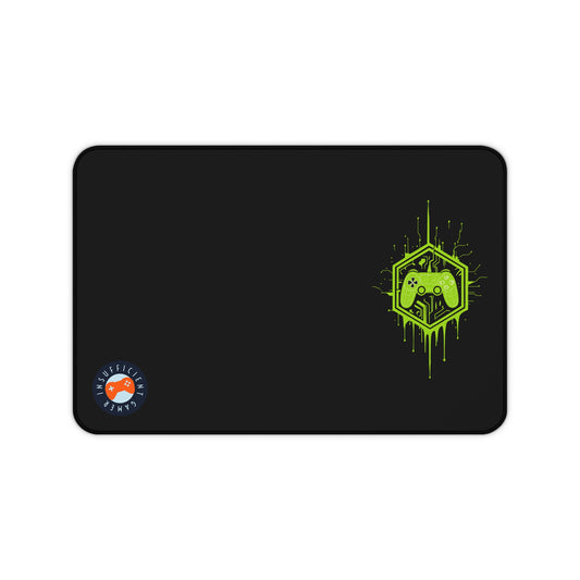 Insufficient Gamer Desk Mat with Controller Design | Eco-Friendly Gaming Mat, Mouse Pad for Home Office, Desktop