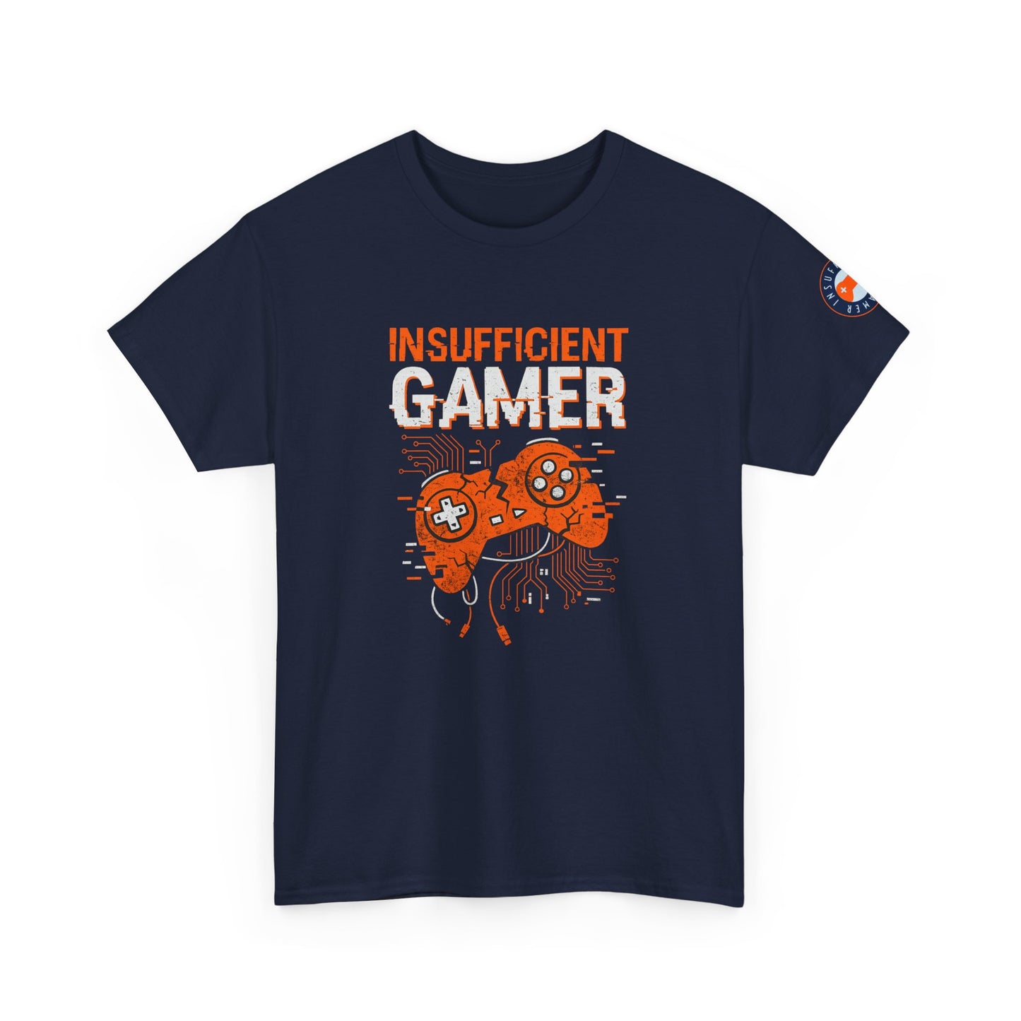 Insufficient Gamer T-Shirt — Funny Retro Video Game Controller Tee