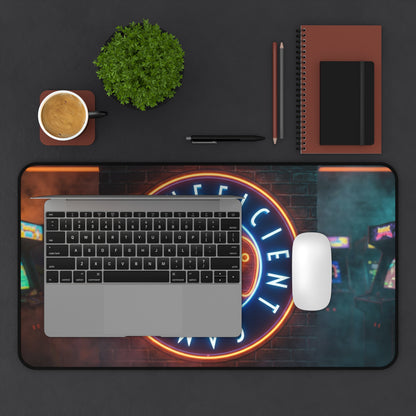 Insufficient Gamer neon logo Desk Mat | Gaming Mousepad, Arcade Aesthetic