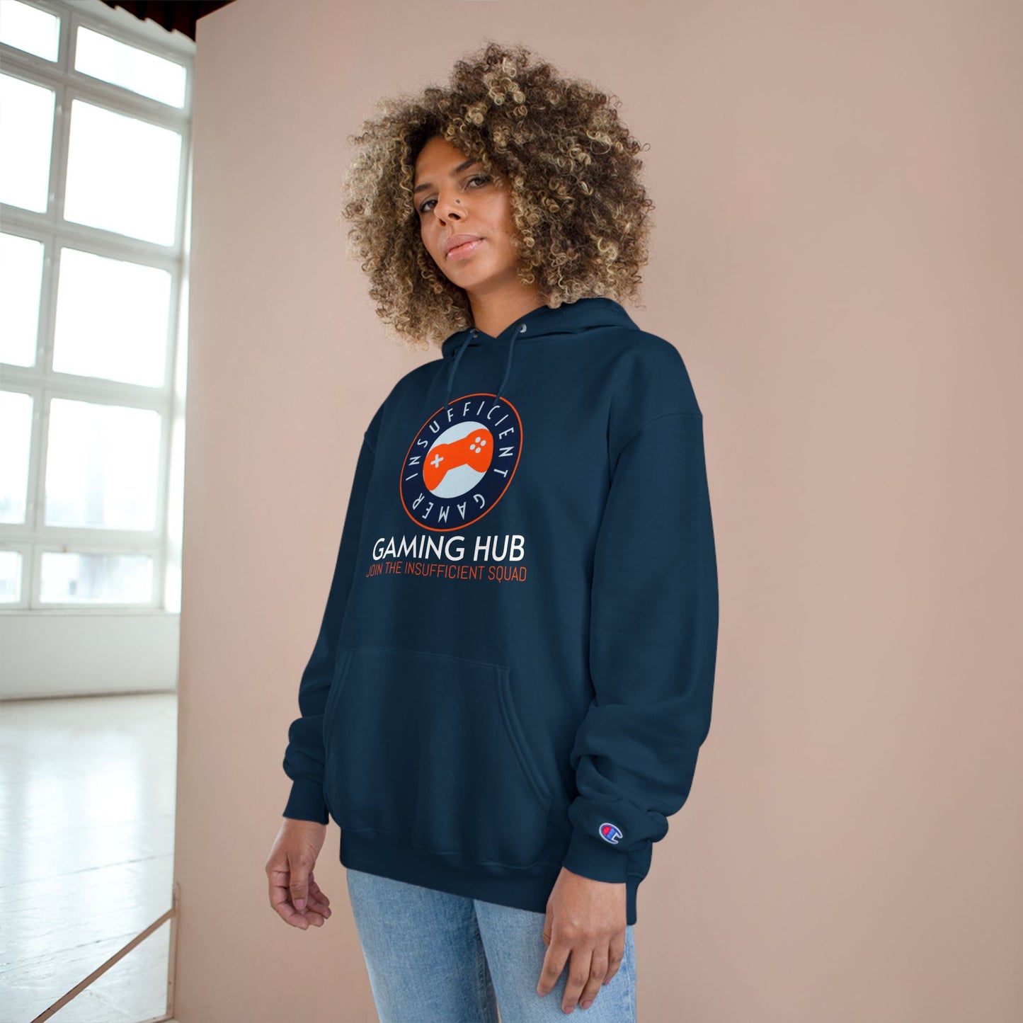 Insufficient Gamer logo Gaming Hub Hoodie | Gamer Graphic Pullover