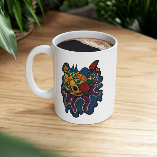 Custom Art Ceramic Mug, Coffee Cup for Art Lovers, Personalized Gift, Unique Design, Kitchen Decor, Office Mug