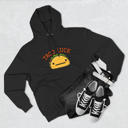 Taco Luck taco illustration Hoodie, cute food graphic, kawaii taco design