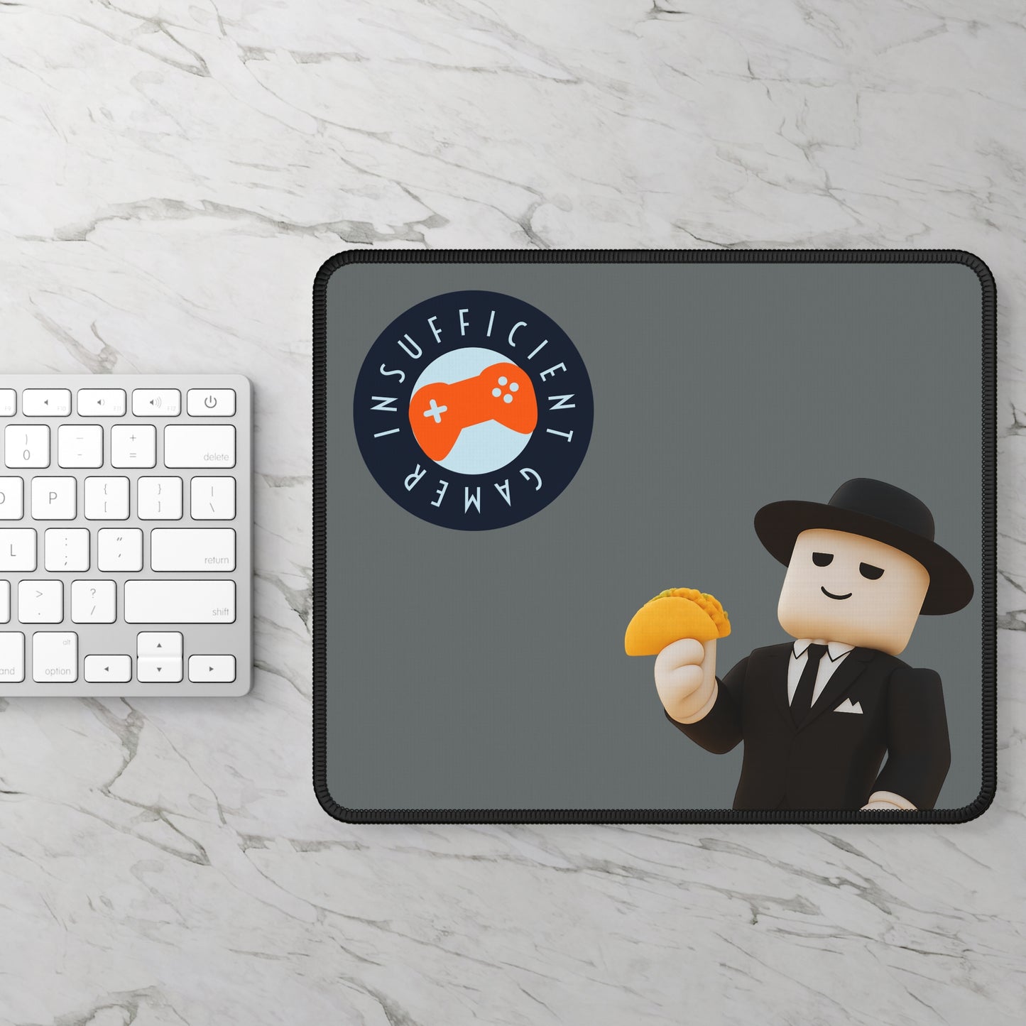 Gaming Mouse Pad with Insufficient Gamer Design, Fun Office Decor, Unique Gift for Gamers, Computer Accessories, Gaming [...]