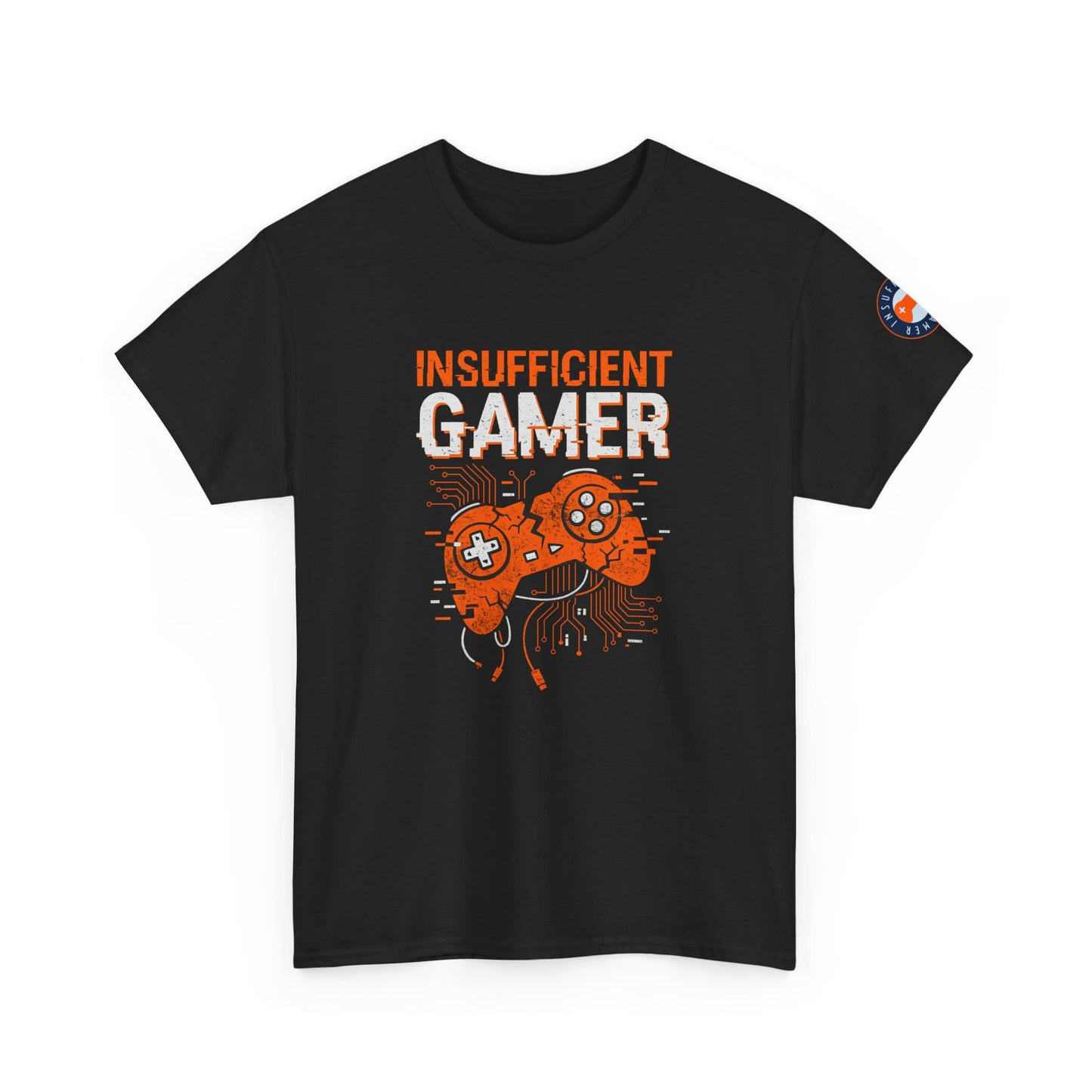 Insufficient Gamer T-Shirt — Funny Retro Video Game Controller Tee