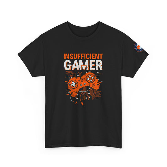 Insufficient Gamer T-Shirt — Funny Retro Video Game Controller Tee