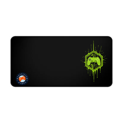 Insufficient Gamer Desk Mat with Controller Design | Eco-Friendly Gaming Mat, Mouse Pad for Home Office, Desktop