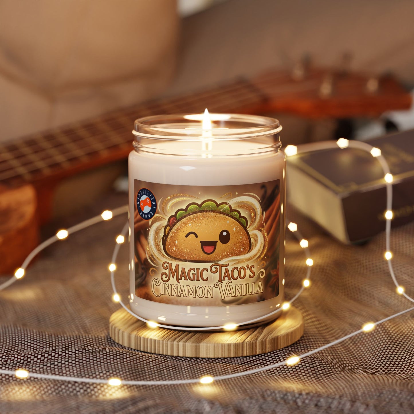 Magic Taco Cinnamon Vanilla Candle, Soy Candle, 9oz