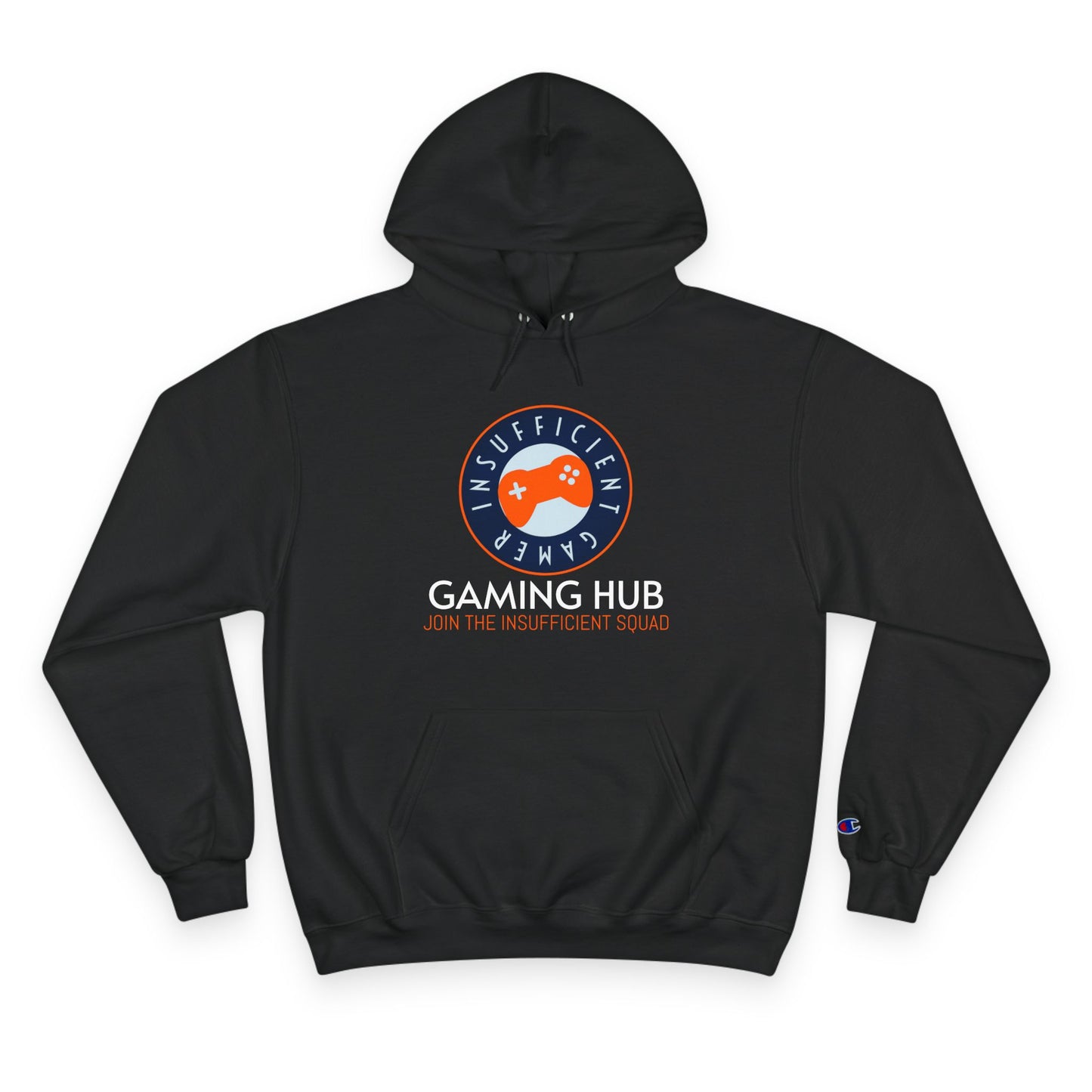 Insufficient Gamer logo Gaming Hub Hoodie | Gamer Graphic Pullover