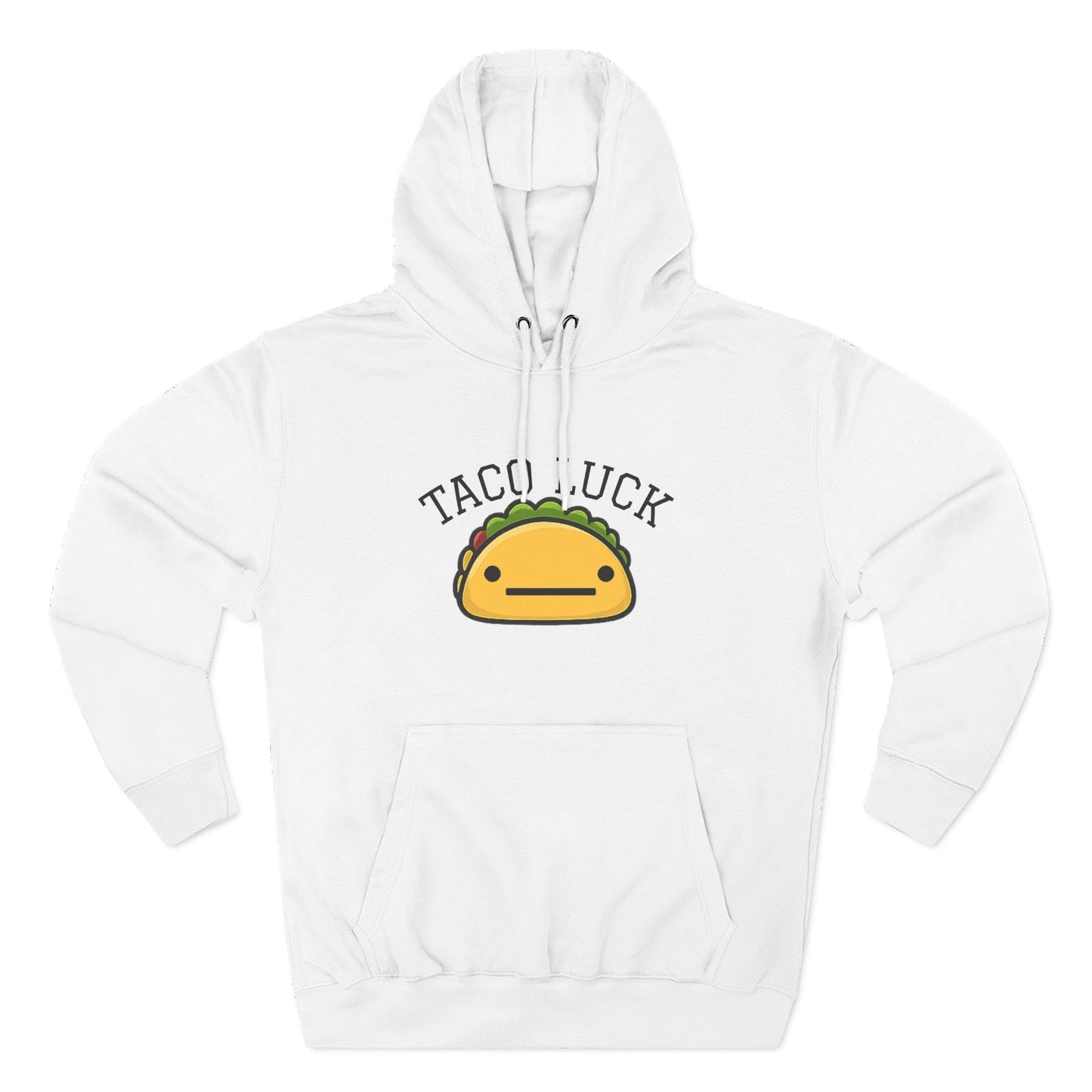 Taco Luck taco illustration Hoodie, cute food graphic, kawaii taco design
