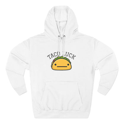 Taco Luck taco illustration Hoodie, cute food graphic, kawaii taco design