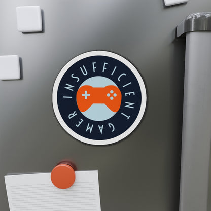 Insufficient Gamer circle logo Die-Cut Magnet | Video Game Controller fridge magnet