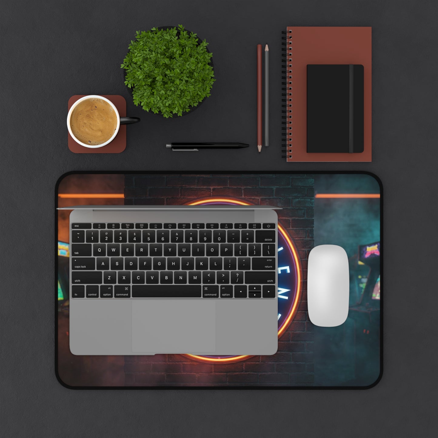 Insufficient Gamer neon logo Desk Mat | Gaming Mousepad, Arcade Aesthetic