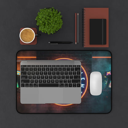 Insufficient Gamer neon logo Desk Mat | Gaming Mousepad, Arcade Aesthetic