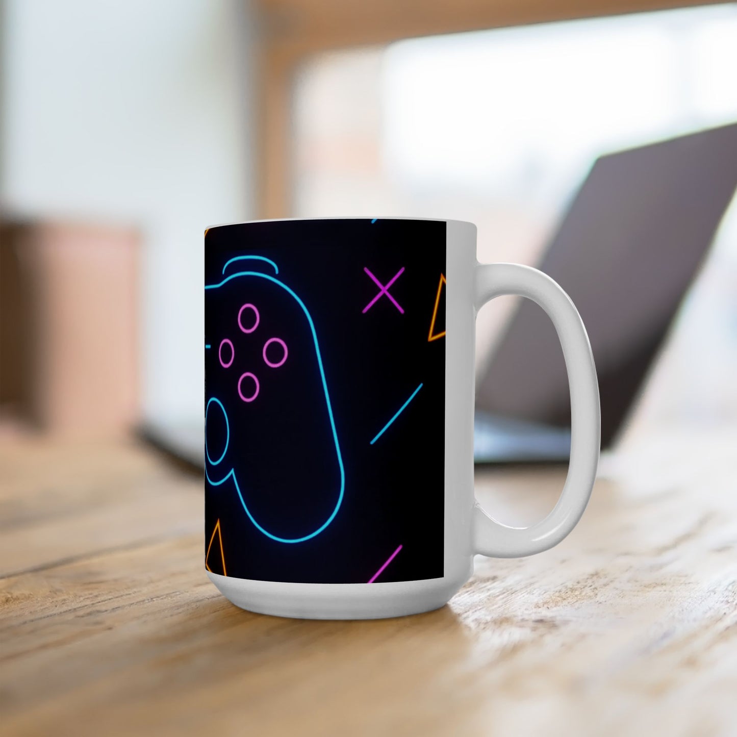 Neon Gamer Ceramic Mug - Perfect for Gaming Enthusiasts, Coffee Lovers, Gift for Birthdays, Christmas, Fun & Unique