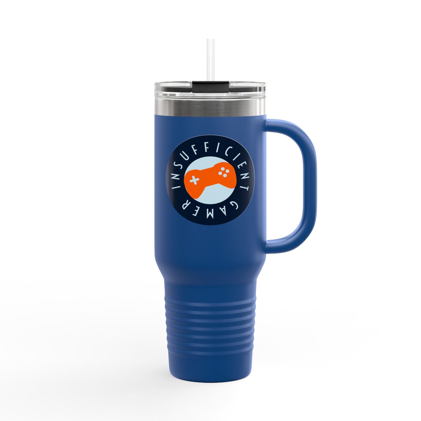 Insulated Travel Mug 'Insufficient Gamer' | Perfect for Gamers, Coffee Lovers, Travel & Gifts | 40oz Thermal Mug