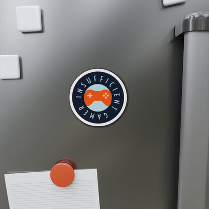 Insufficient Gamer circle logo Die-Cut Magnet | Video Game Controller fridge magnet