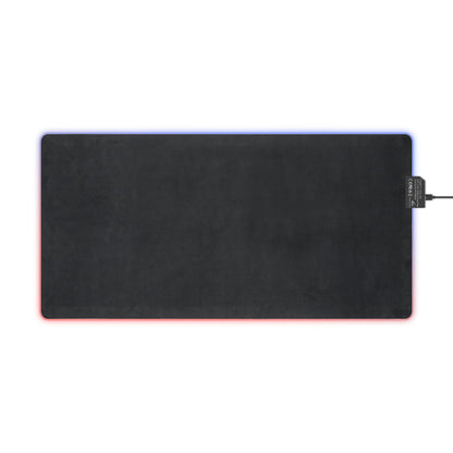 LED Gaming Mouse Pad — ‘Insufficient Gamer’ Neon Arcade RGB Desk Mat
