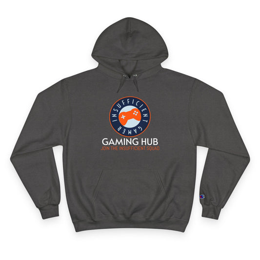 Insufficient Gamer logo Gaming Hub Hoodie | Gamer Graphic Pullover