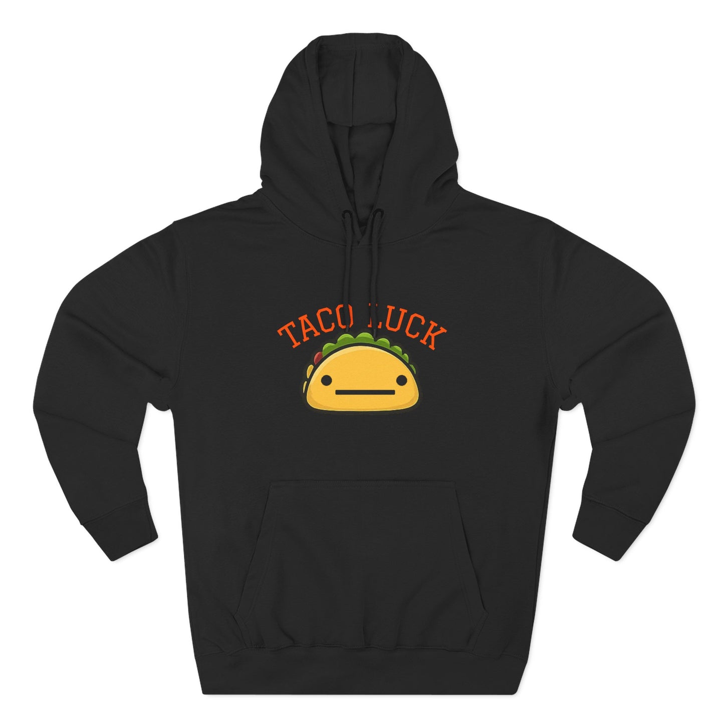 Taco Luck taco illustration Hoodie, cute food graphic, kawaii taco design