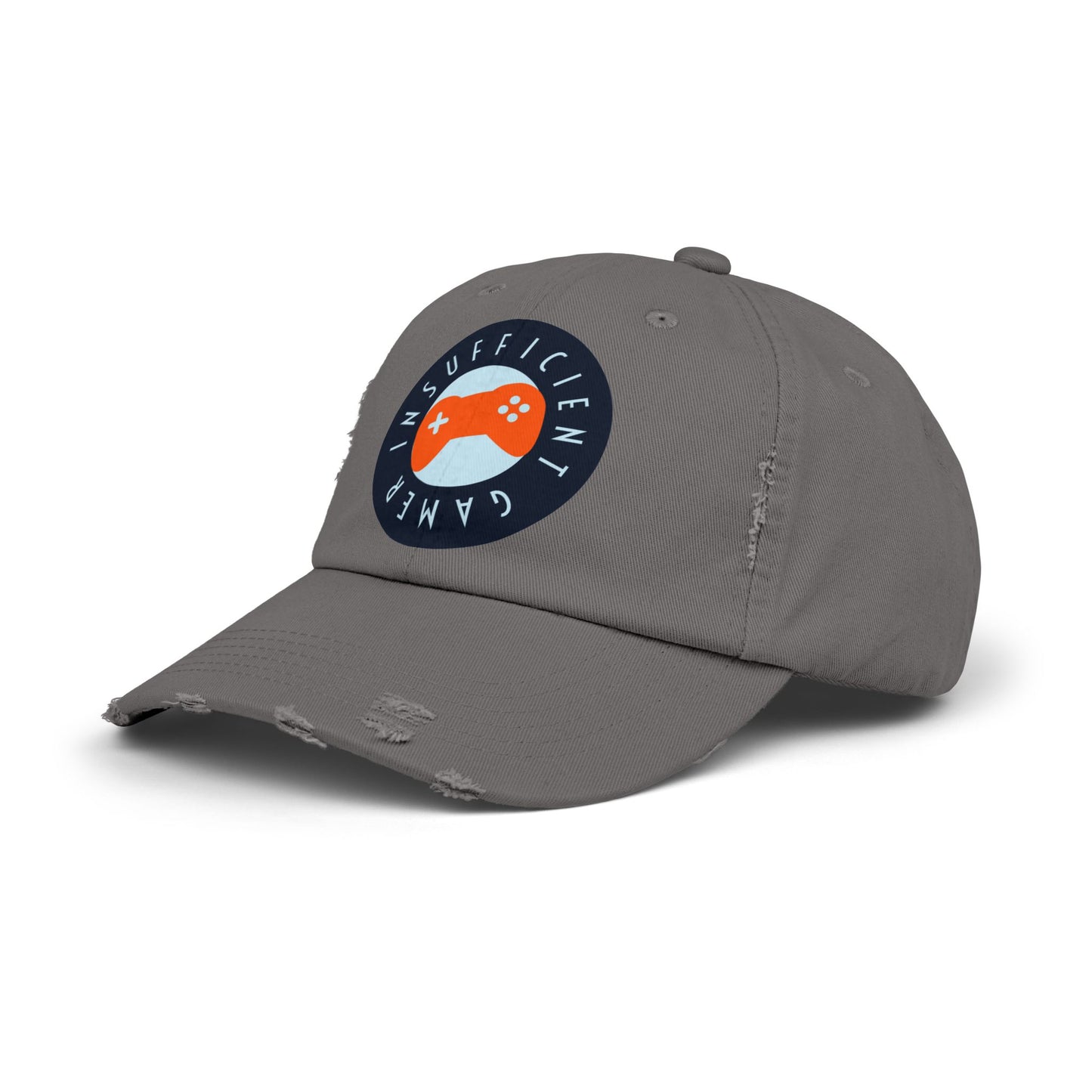 Gaming-Inspired Unisex Distressed Cap, Casual Hat for Gamers, Gift for Video Game Lovers, Birthday Present, Trendy Accessories