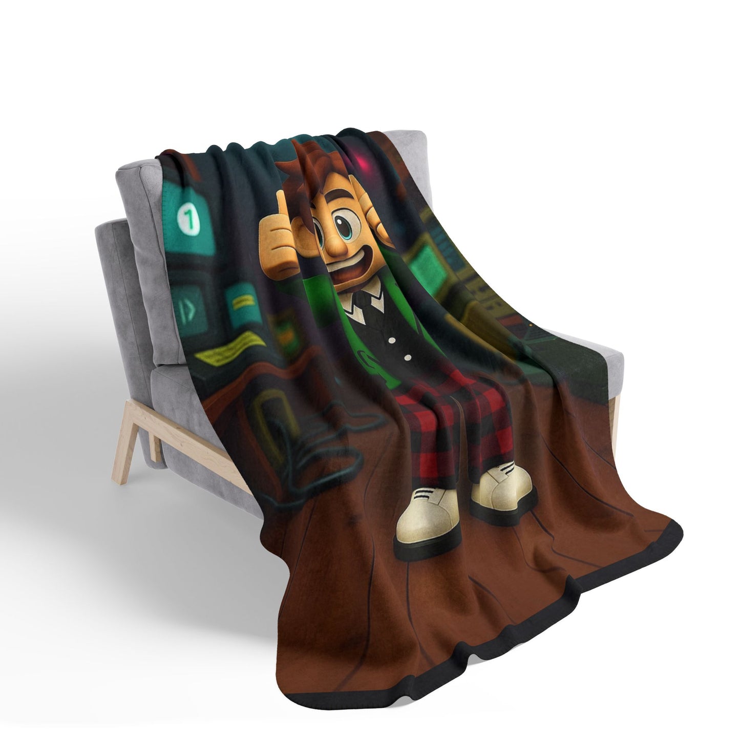 Fresh from our YouTube Channel - Insufficient Fleece Gamer Throw Blanket, Kids Sherpa Blanket, Fun Home Decor