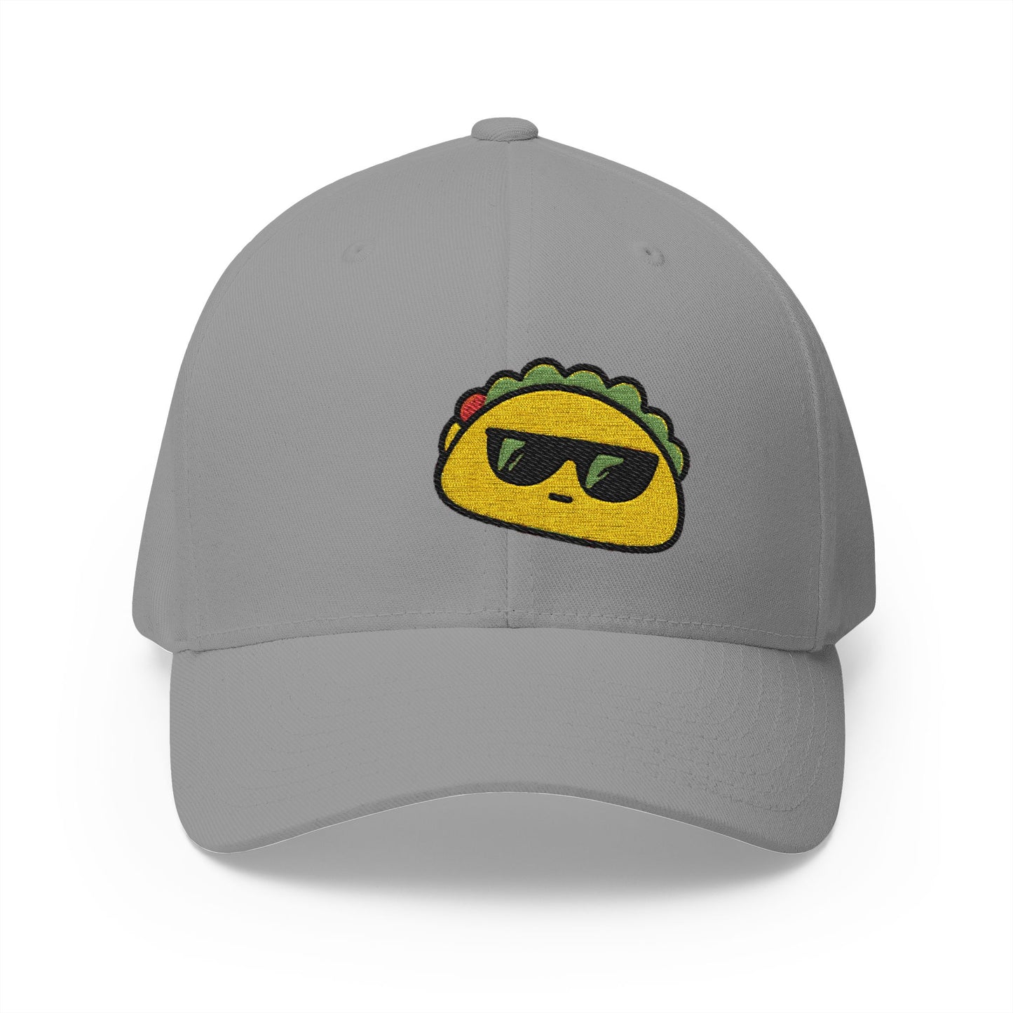 Cool Sunglasses Taco Embroidered Cap | Closed-Back Structured Hat
