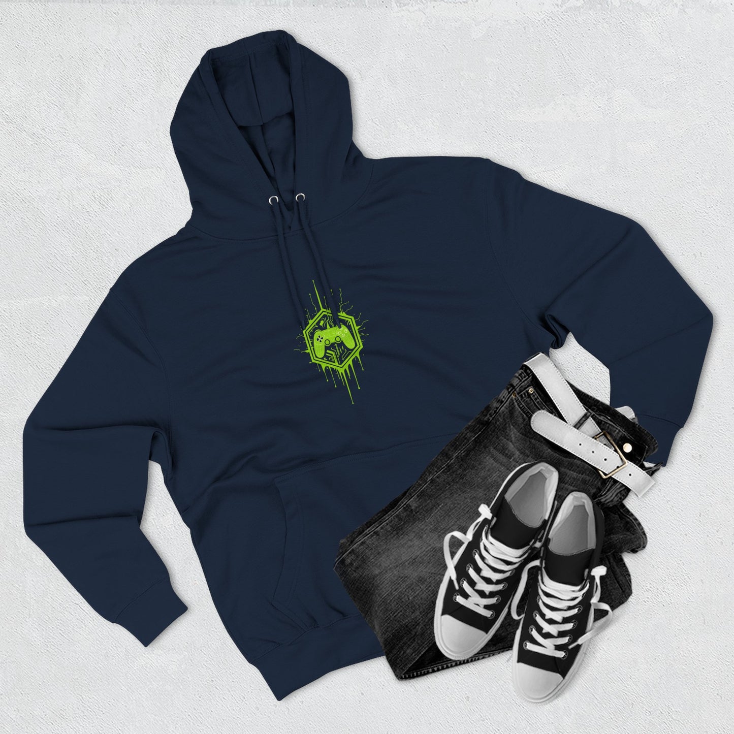Gaming Hoodie, Green Controller
