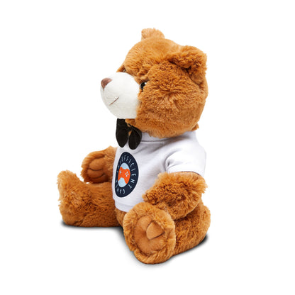 Insufficient Teddy Bear with T-Shirt Plush Toy | Cute Brown Bear, Bow Tie, Printed Tee