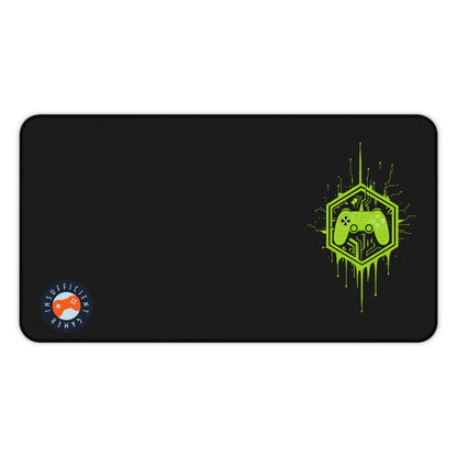 Insufficient Gamer Desk Mat with Controller Design | Eco-Friendly Gaming Mat, Mouse Pad for Home Office, Desktop