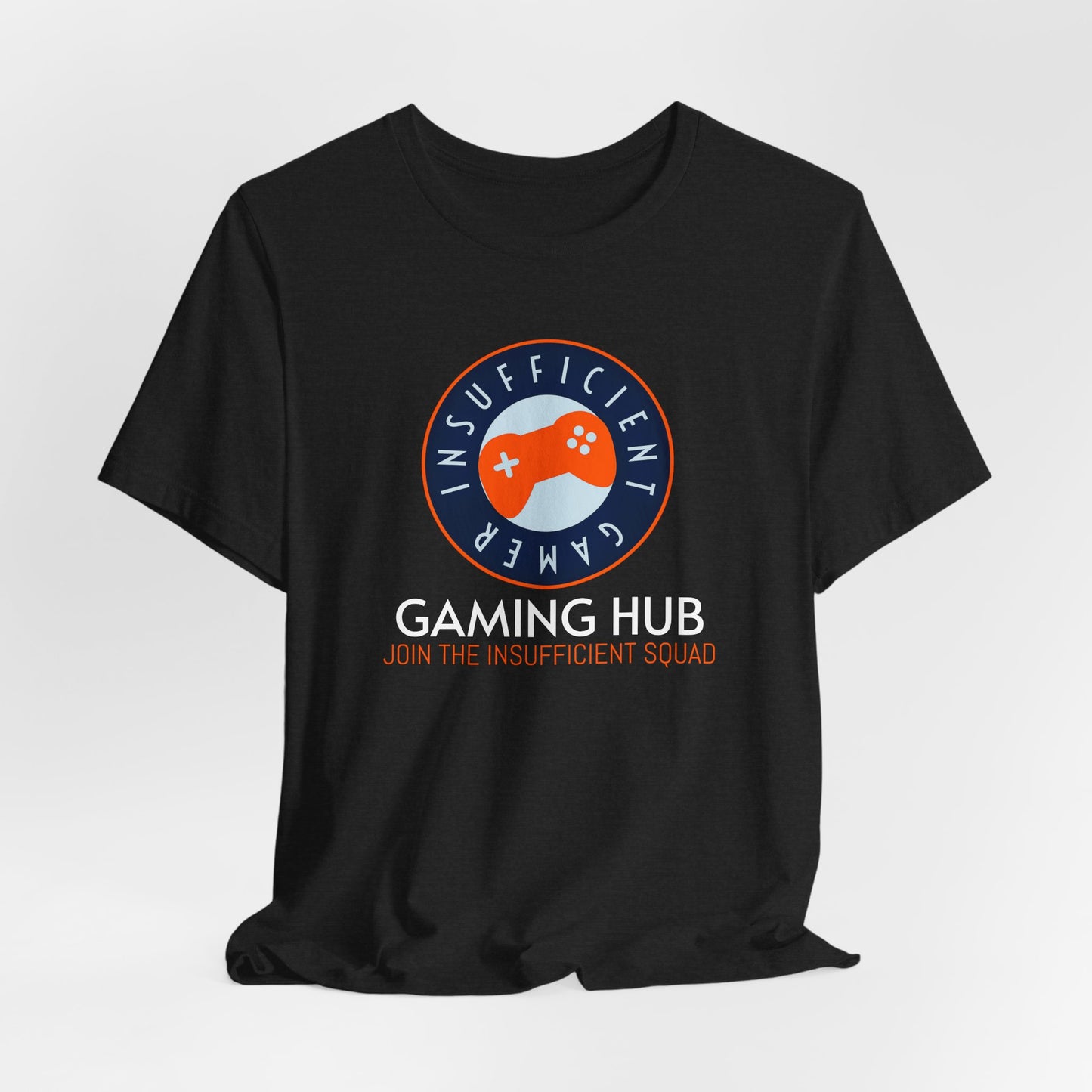 Insufficient Gamer badge Gaming Hub Tee | Video Game Logo T-Shirt