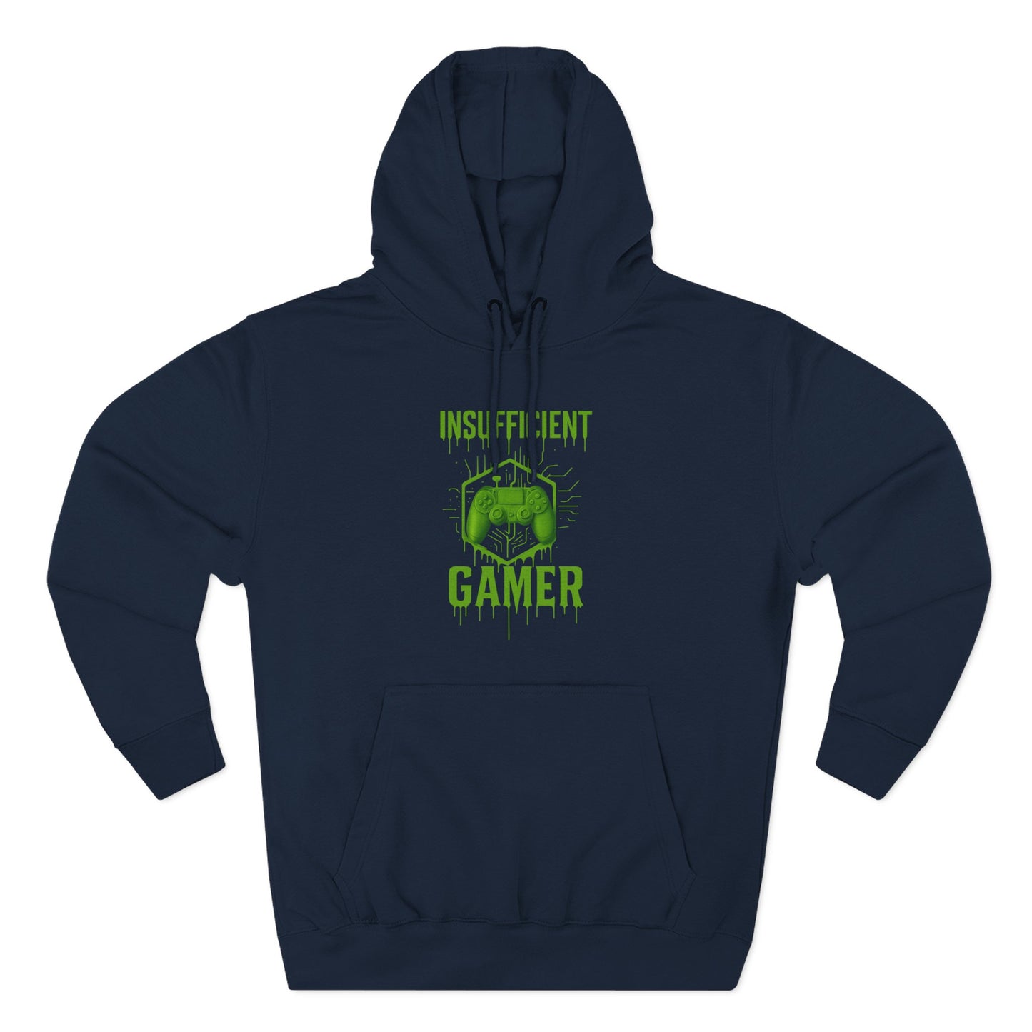 Gamer Hoodie - Insufficient Gamer Fleece Sweatshirt, Cozy Pullover for Gamers, Gaming Gift, Birthday Present, Chill Vibes