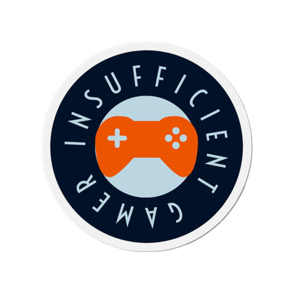 Insufficient Gamer circle logo Die-Cut Magnet | Video Game Controller fridge magnet